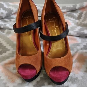 Jessica Simpson platform heels